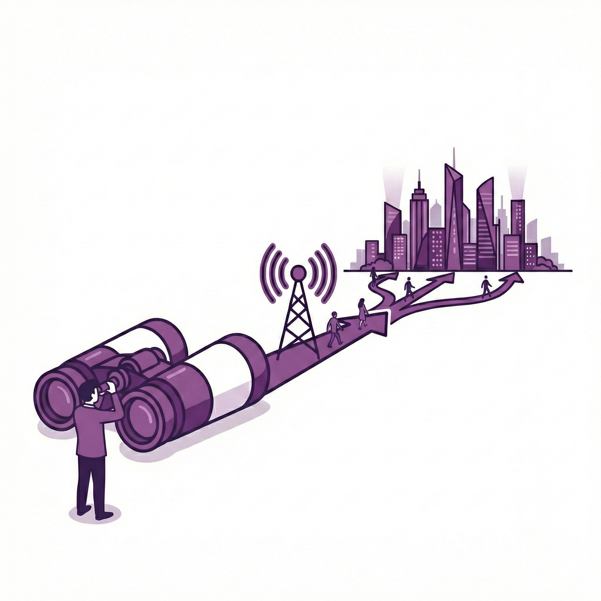 Senior leader reviewing customer insight signals that inform a strategic bet